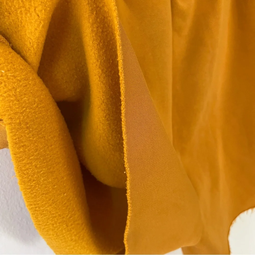 The Mayfair Group Chill Out high waist dark yellow fleece shorts Size 12 - Picture 9 of 10